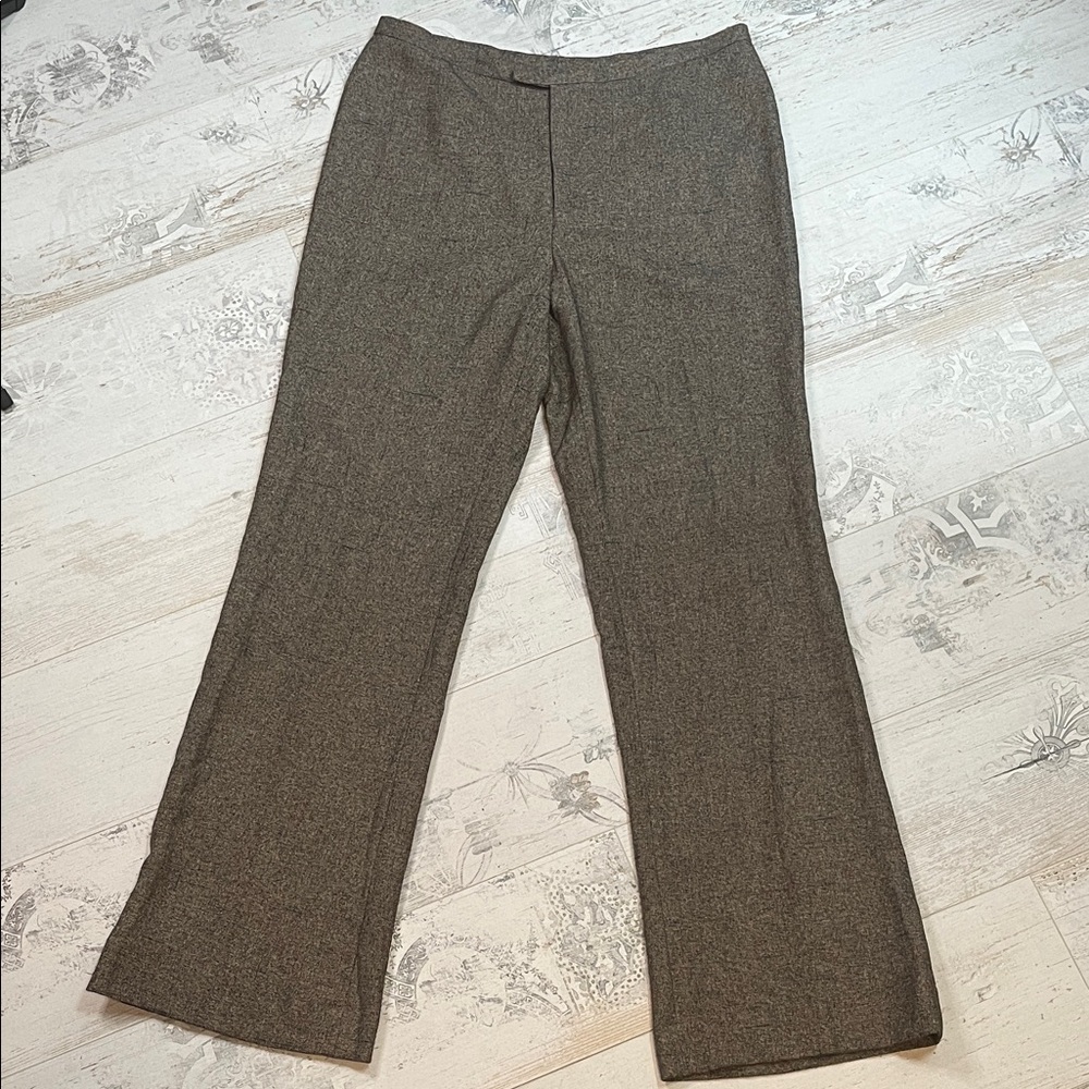 A Dong Silk Brown Tweed Pants
